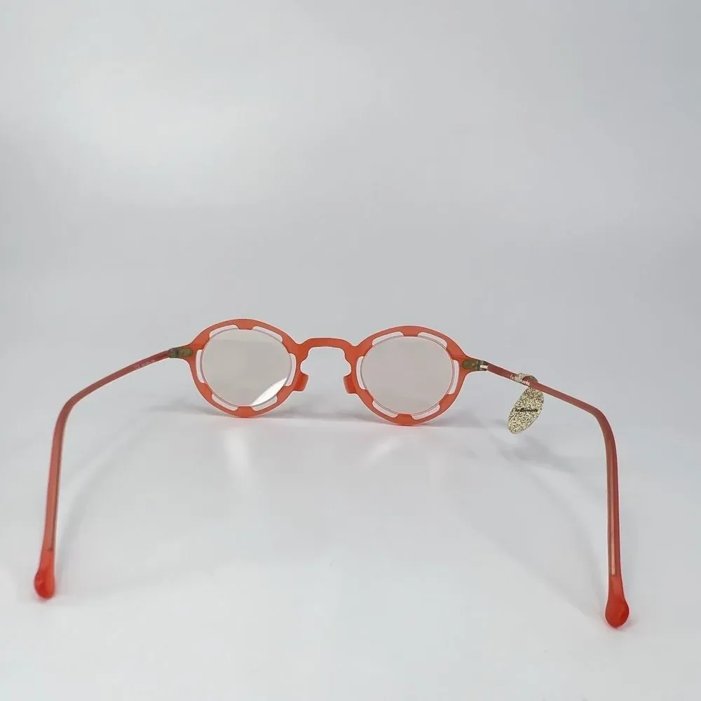 l.a.Eyeworks Eyeglasses REGUMBA 226M Orange Round Oval Frames 140 mm - Picture 9 of 9